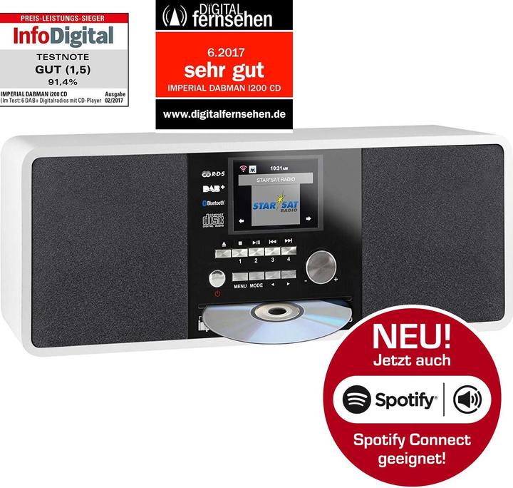 Actual product image Imperial Dabman i200 CD (Web radio, DAB+, VHF, FM, Wi-Fi)
