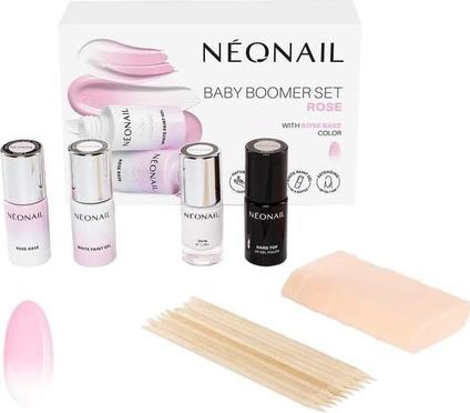 Image du produit Neonail Baby Boomer Set Rose UV Vernis à ongles Shellac Manucure (Blanc, rose pâle, Vernis à ongles effet gel)
