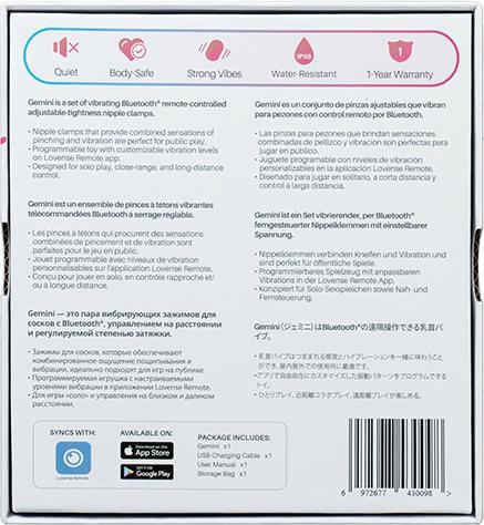 Productafbeelding Lovense Gemini Tepelklemmen