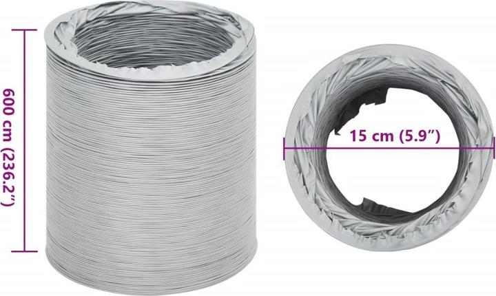 Actual product image VidaXL Exhaust air hose 6 m Ø15 cm