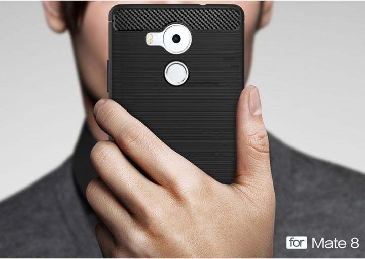 Produktbild Screenguard Huawei Mate 8 Hülle Carbon Brushed Soft TPU (Huawei Mate 8)