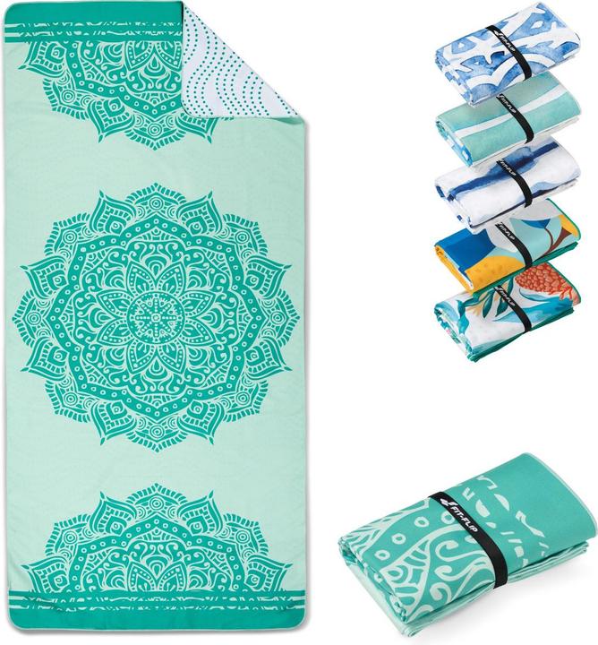 Immagine prodotto Fit-Flip Telo da spiaggia in microfibra (200 x 90 cm)