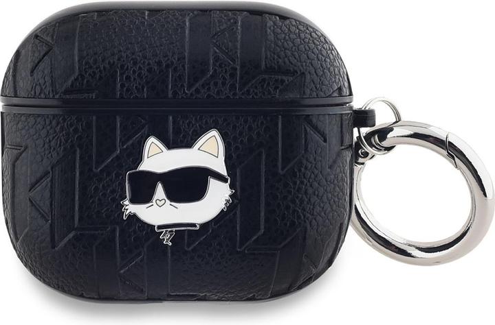 Produktbild Karl Lagerfeld KLA3PGCHPK AirPods 3 cover czarny/black Monogram Choupette Head (Kopfhörer Hülle)