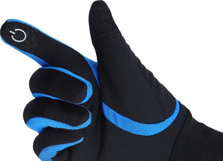 Produktbild Vikingsports Viking 15 Schwarz/Blau, 6 Multifunktions Handschuhe für Damen und Herren mit Touch-Phone System, Ide (6)