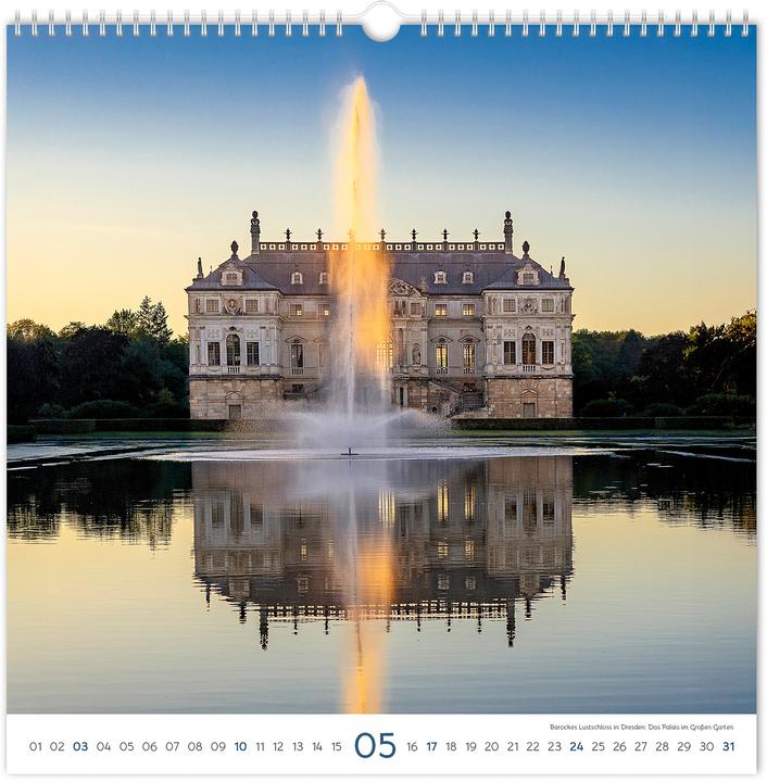 Actual product image Kalender Burgen und Schlsser Sachsen 2026 (30 x 30 cm, German)