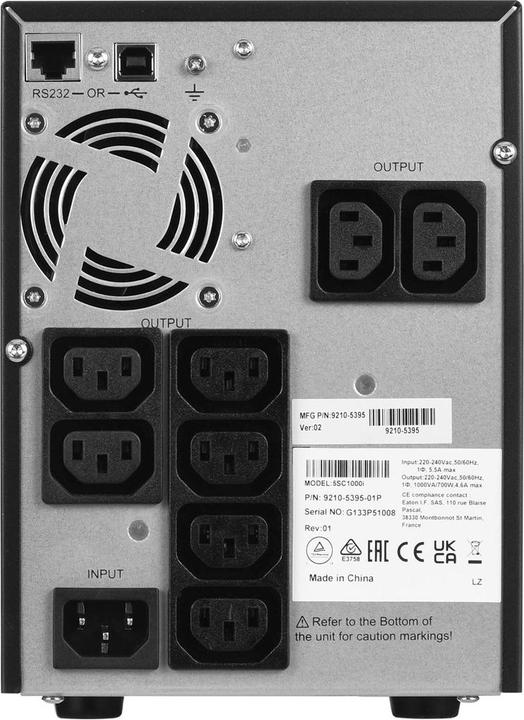 Immagine prodotto Eaton 5sc1000i (1000 VA, 700 W, Interattivo linea UPS)