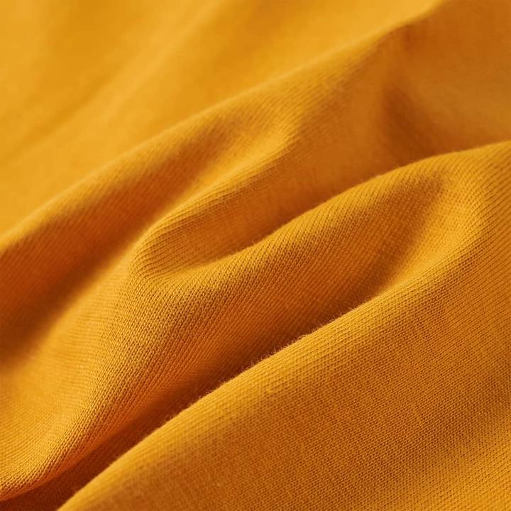 Immagine prodotto VidaXL Camicia da bambino a maniche lunghe ocra 104,Materiale: 100 (104)