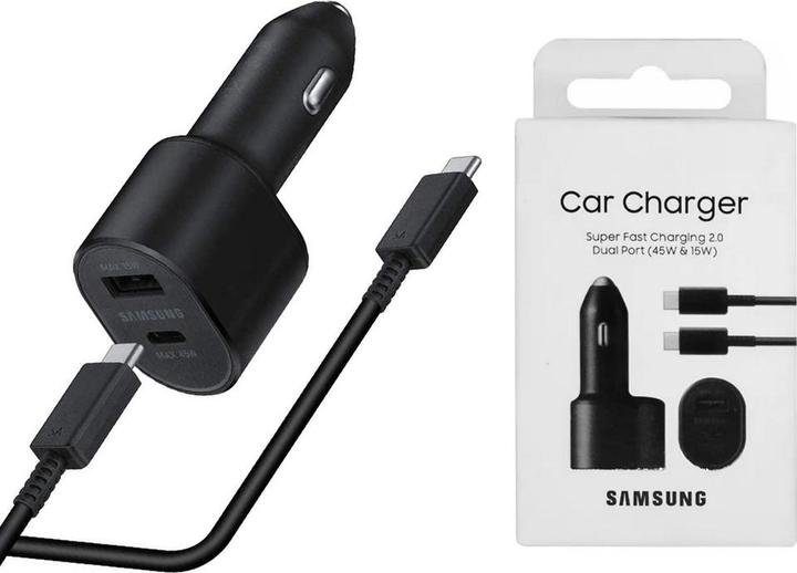 Productafbeelding Samsung DUBBELE SNELLE AUTOLADER 45W & 15W EP-L5300XB ZWART