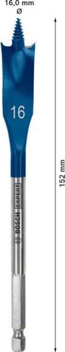 Actual product image Bosch Professional Zubehör EXPERT Self Cut Speed Flat Milling Drill, 16 x 152 mm (16 millimetres)