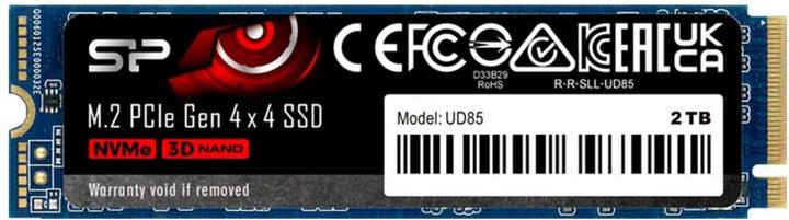 Actual product image Silicon Power SSD 250GB PCI-E UD85 Gen 4x4 NVMe (250 GB, M.2 2280)