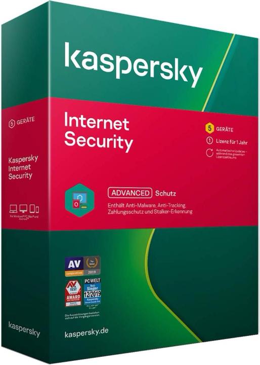 Actual product image Kaspersky Internet Security 2020 (5 User, 12 months)