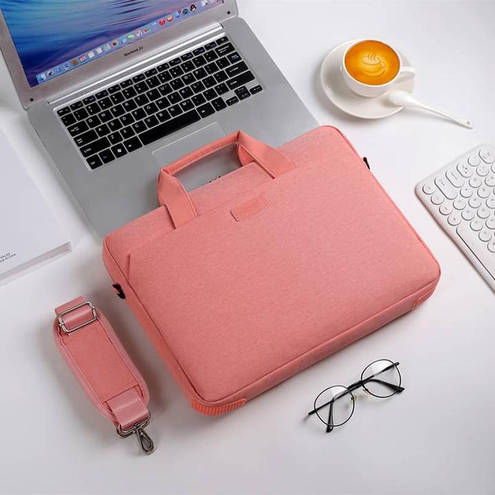 Actual product image Okade MacBook / Laptop bag, 13.3-14 inch, T64, Pink (14")
