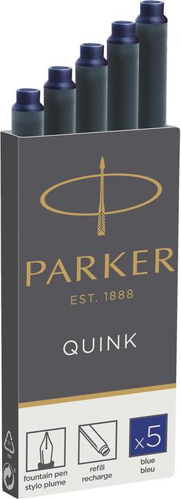 Parker Pen Quink (cartouches d'encre, Bleu)