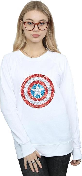 Produktbild Captain America Pixelated Shield Sweatshirt (L)