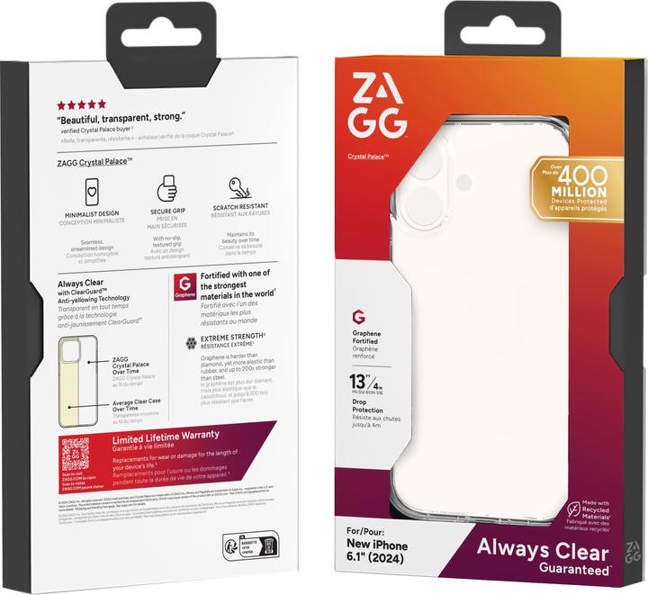 Immagine prodotto Zagg Crystal Palace (Apple iPhone 16)