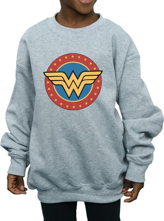 Immagine prodotto Wonder Woman Circle Logo Felpa Ragazze (152, 158)