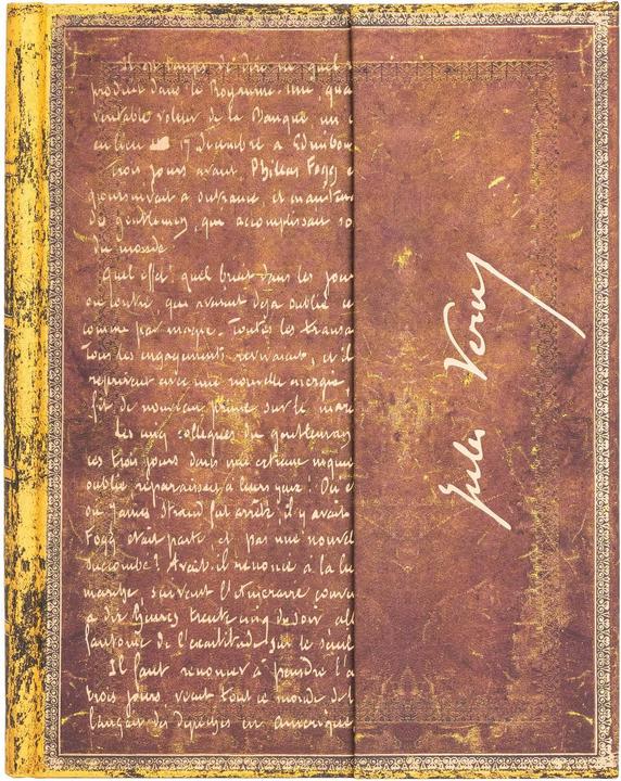 Immagine prodotto Paperblanks Manoscritti affascinanti Verne, Viaggio intorno alla TerraUltraLIN (180 x 230 mm, Righe, Copertina rigida)