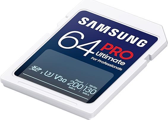 Productafbeelding Samsung PRO Ultimate met USB-kaartlezer (64 GB, SDXC, U3, UHS-I)