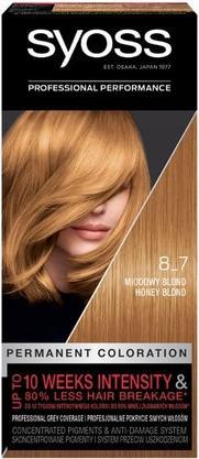 Produktbild Syoss Permanent Coloration Hair Dye Permanently Coloring 8-7 Honeyonde (8-7 Honeyonde)