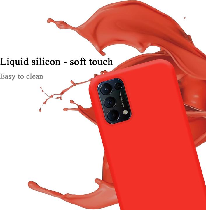 Productafbeelding Cadorabo TPU Vloeibaar Silicone Hoesje (Oppo Find X3 Lite)