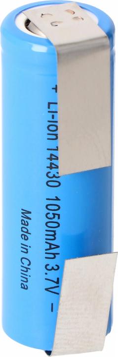 Produktbild AccuCell Akku 14430 mit Lötfahnen U-Form ohne Schutzelektronik (1 Stk., 1050 mAh, Akku)