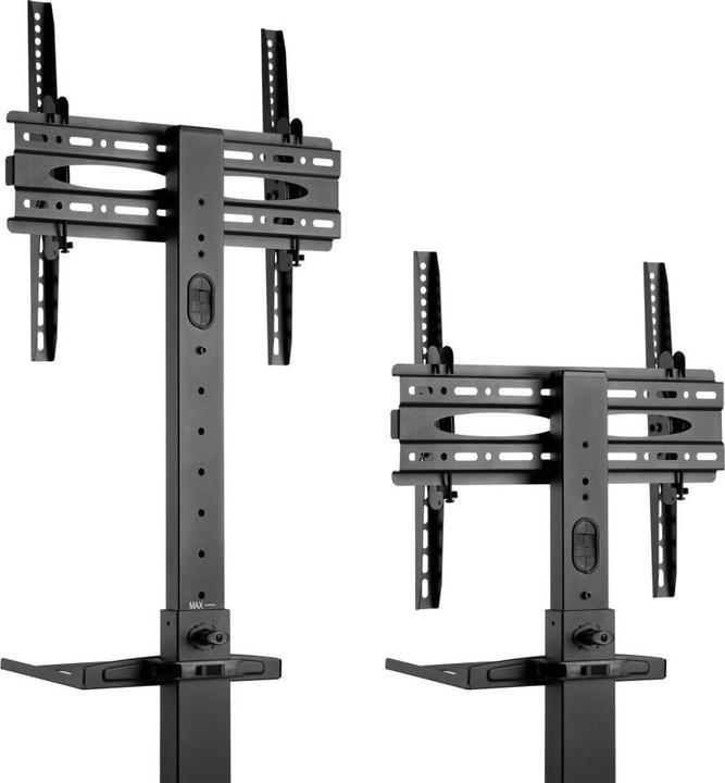 Actual product image Techly TV Trolley for LCD LED TV 81.28-139.7cm 32-55inch black with shelf (55", 35 kg)