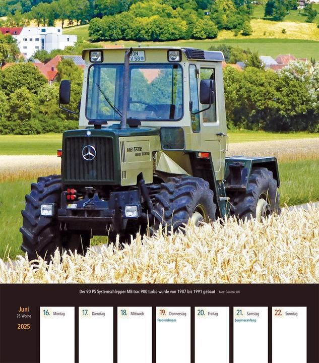 Produktbild Unimog & MB-trac 2025 Wochenkalender (Harter Einband, Deutsch)