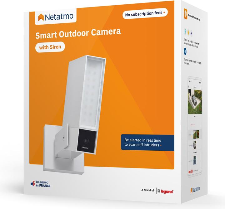 Immagine prodotto Netatmo Videocamera Esterna di Sorveglianza Intelligente Sirena (1920 x 1080 Pixels)