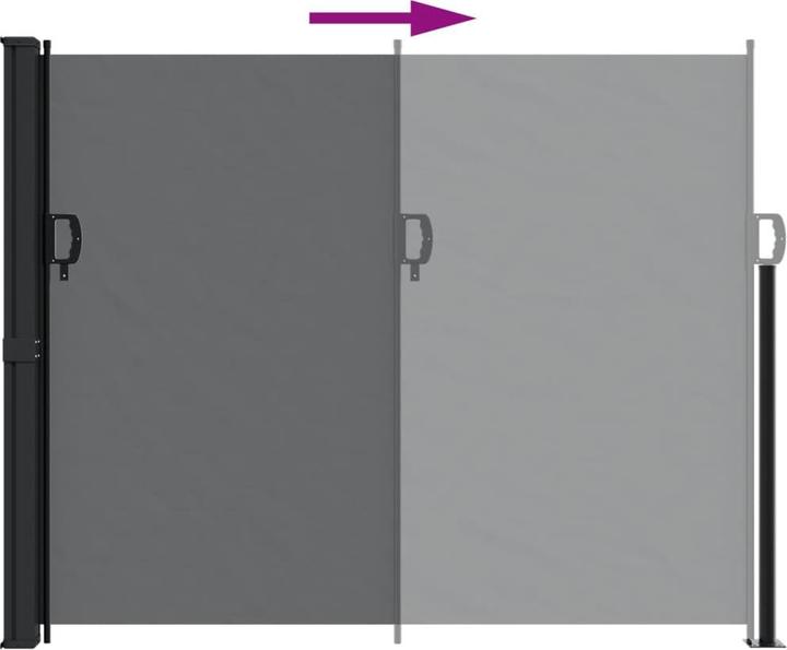 Actual product image VidaXL Extendable side awning (1.60 m)