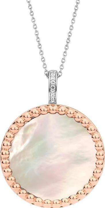Image du produit Ti Sento Milano Chaîne avec pendentif nacre plaqué or rose 6794MW (Argent 925, 45 cm)
