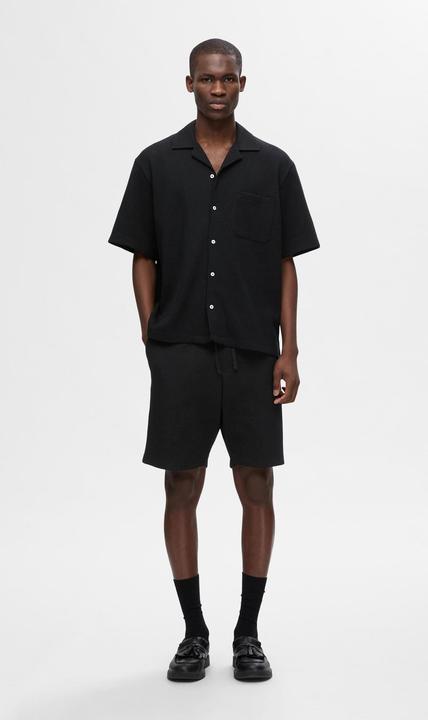 Actual product image Selected Homme Waffle structure short sleeve shirt (M)