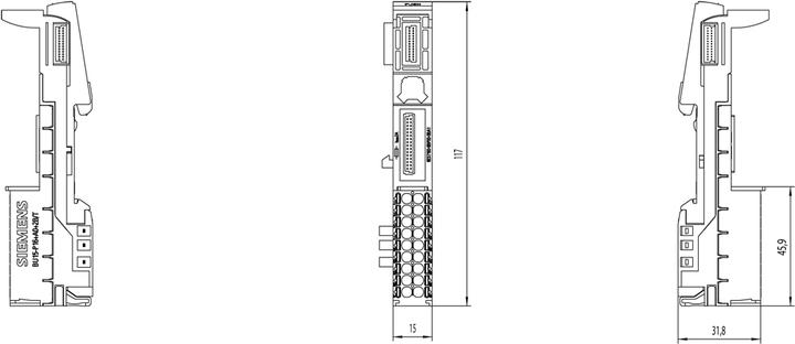 Actual product image Siemens PLC expansion module 6ES7193-6BP00-0BA1 6ES71936BP000BA1 (Add-on)