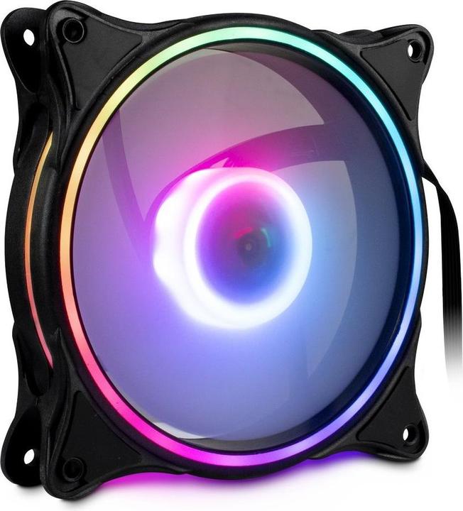 Actual product image Intertech Inter-Tech Fan 120*120*25 ARGUS RGB-FAN SET RS-08, 3X retail (120 mm, 3 x)