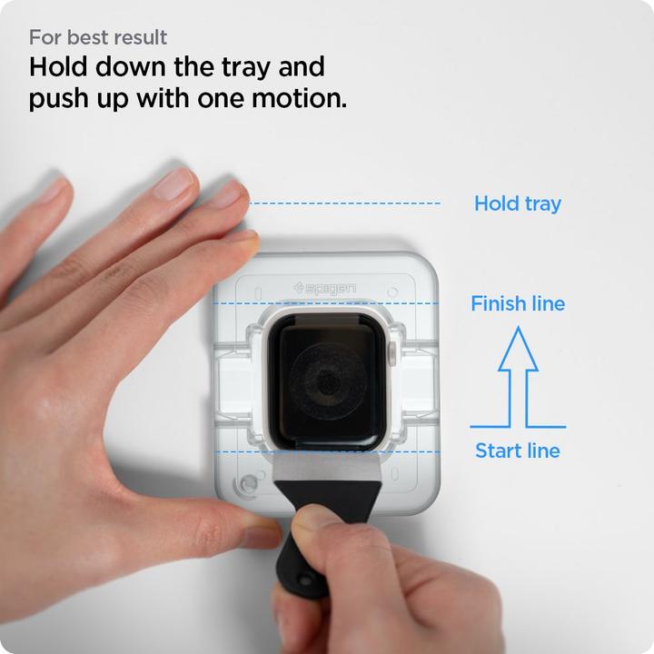 Actual product image Spigen ProFlex EZ FIT Apple Watch 7 45mm 2szt./2pcs AFL04051 Szkło Hybrydowe
