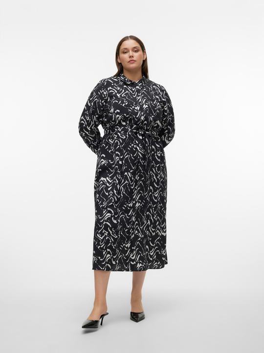 Actual product image Vero Moda VMCCIA Langes Kleid Hemdblusenkleid (48)