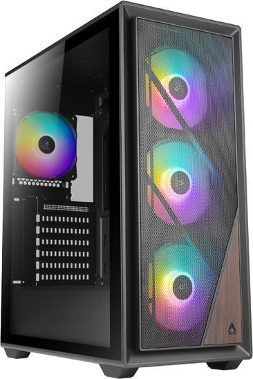 Azza Boitier Moyen Tour ATX Forest RGB avec panneau vitré (Noir) (ATX, mATX, ITX)