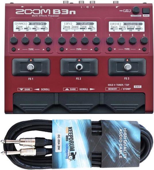 Produktbild Zoom B3n Multi-Effektgerät für Bass mit Kabel (Bass)
