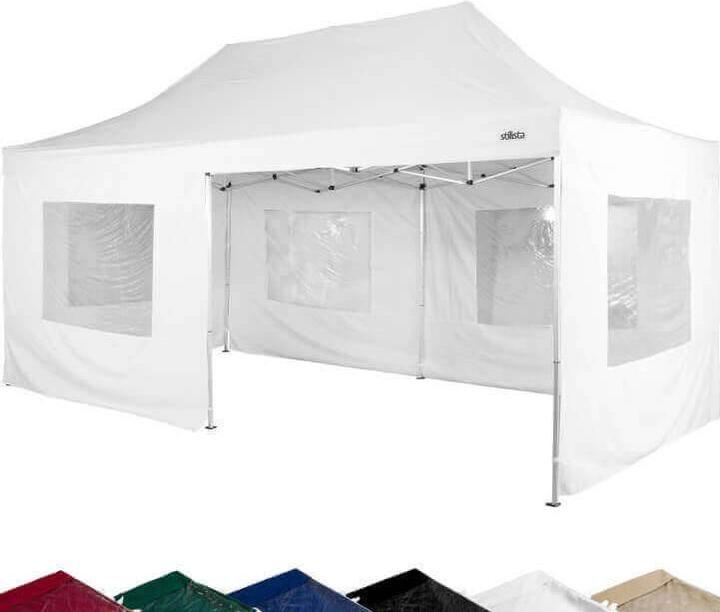 Produktbild Maxstore STILISTA® Faltpavillon mit Seitenteilen (600 cm, 300 cm)