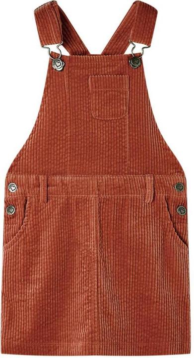 Actual product image VidaXL Children's dungaree dress corduroy cognac 104,Material: 100 (104)
