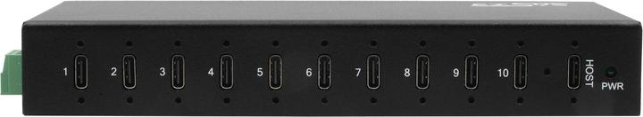 Actual product image Exsys Industrial USB 3.2 Gen 2x1 Hub 10-Port (USB-C, 10 Ports)