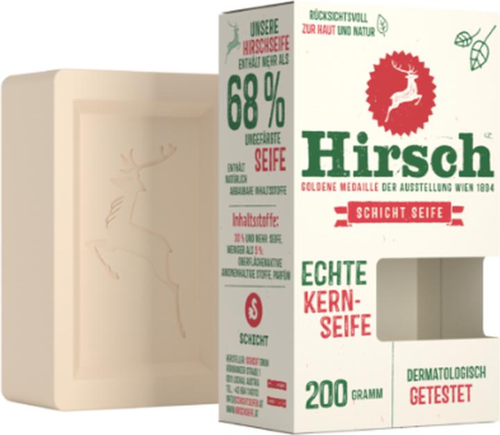 Image du produit Hirsch Kernseife Karton 200 g (Savon de Marseille)