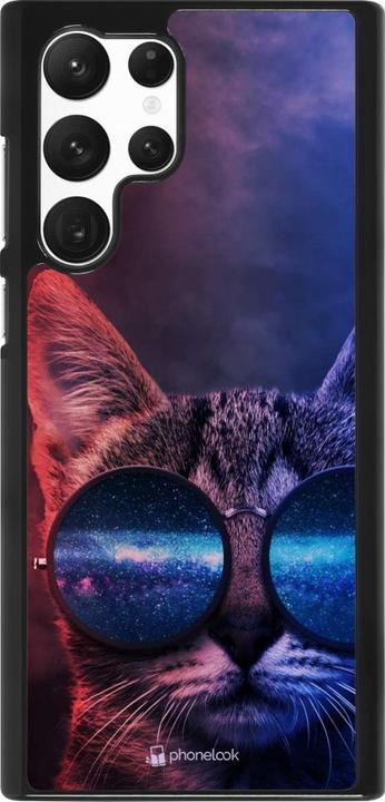 Immagine prodotto PhoneLook Copertina Occhiali da Gatto Rosso Blu (Samsung Galaxy S22 Ultra)