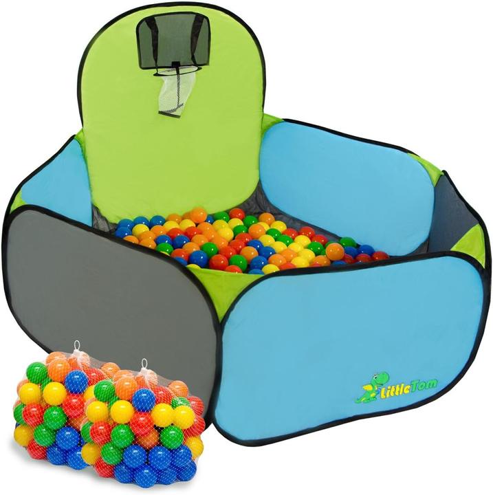 Actual product image LittleTom 16016 Bällebad mit Basketballkorb und 200 Bällen