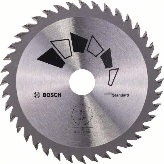 Produktbild Bosch Zubehör Kreissägeblatt STANDARD D= 130 mm Bohrung= 20 mm Z= 40