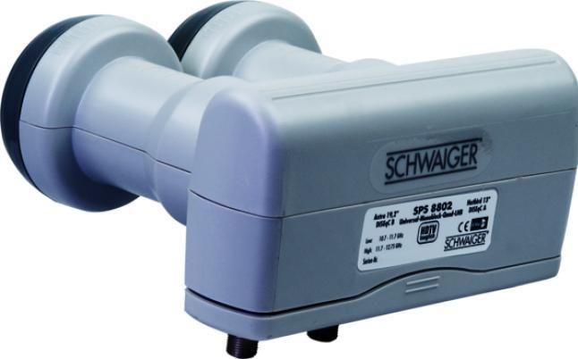 Actual product image Schwaiger Digital Monoblock Twin LNB (Twin LNB, 40mm)