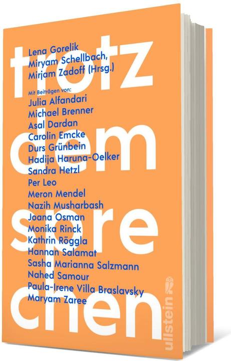 Produktbild Trotzdem sprechen (Deutsch, Sasha Marianna Salzmann, Mirjam Zadoff, Asal Dardan, Durs Grünbein, Miryam Schellbach, 2024)