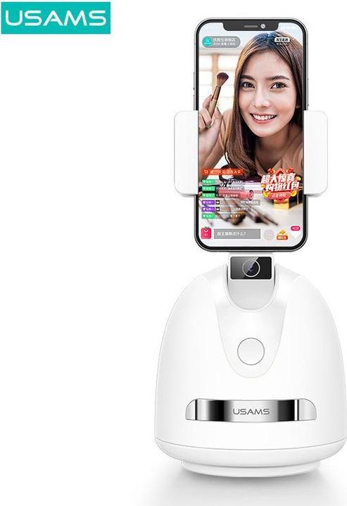 Image du produit Usams Support de suivi de visage intelligent - Blanc