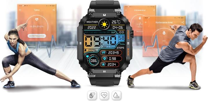 Immagine prodotto Gravity SMARTWATCH MĘSKI GT6-1 - WYKONYWANIE POŁĄCZEŃ, MONITOR SNU (sg020a)