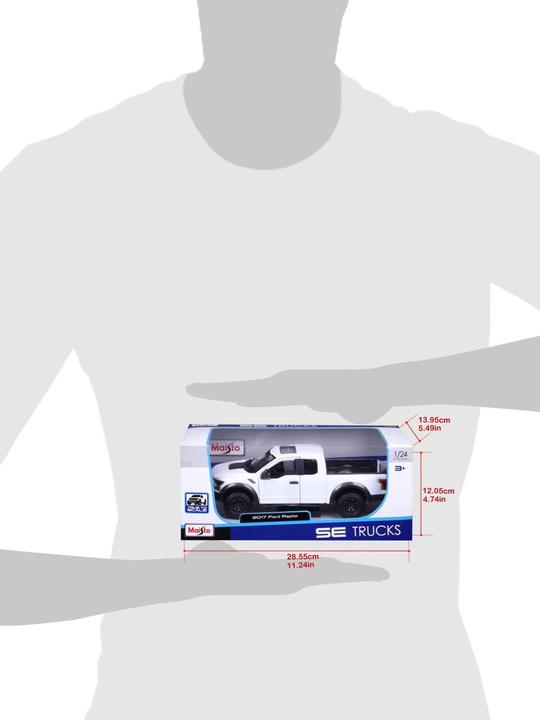 Produktbild Maisto Ford F-150 Raptor 2017 1/24 weiss