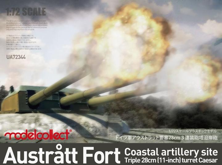 Actual product image Modelcollect Austratt fort coastal artillery site triple 28cm turret Caesar